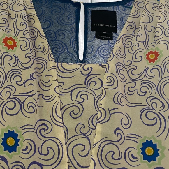 Anthropologie Silk Boho Dress - Picture 12 of 13